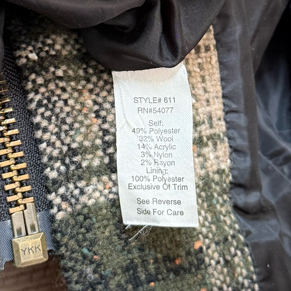 Cabi Wool Vest Patchwork Plaid Pattern Boho Indie… - image 6